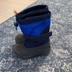 Columbia Kids' Navy and Black Snow Boots